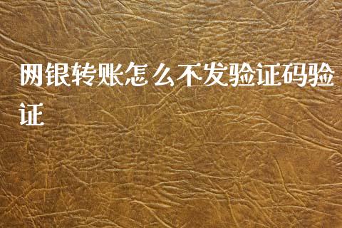 网银转账怎么不发验证码验证_https://m.ycdhulan.com_财经要闻_第1张