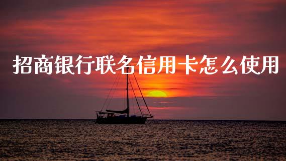 招商银行联名信用卡怎么使用_https://m.ycdhulan.com_股市在线_第1张