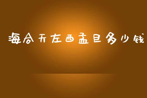海合天左西孟旦多少钱_https://m.ycdhulan.com_期货交易_第1张