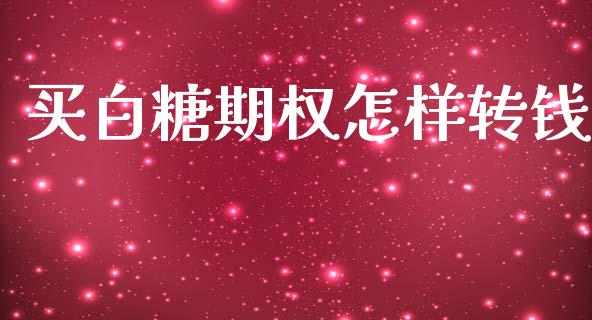 买白糖期权怎样转钱_https://m.ycdhulan.com_期货交易_第1张