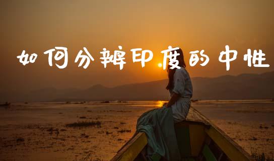 如何分辨印度的中性_https://m.ycdhulan.com_股市在线_第1张