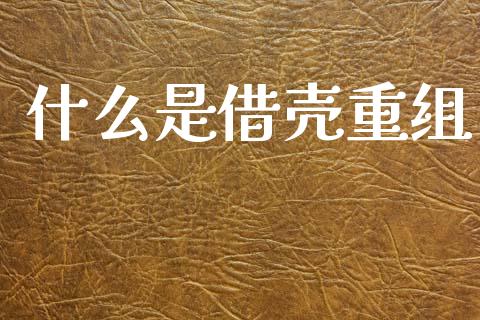 什么是借壳重组_https://m.ycdhulan.com_股市在线_第1张