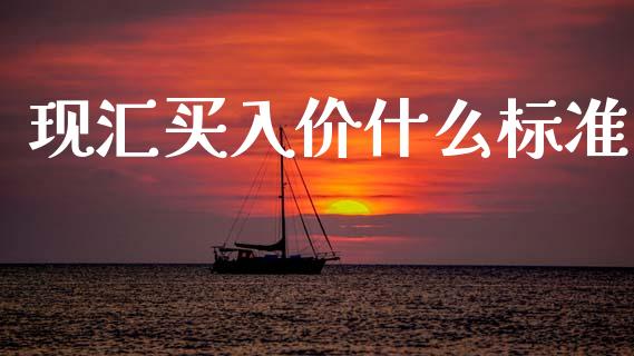 现汇买入价什么标准_https://m.ycdhulan.com_股市在线_第1张