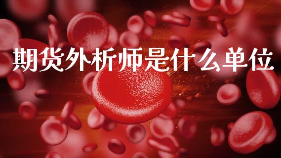 期货外析师是什么单位_https://m.ycdhulan.com_财经要闻_第1张