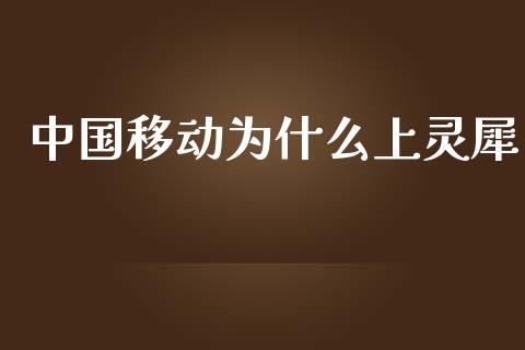 中国移动为什么上灵犀_https://m.ycdhulan.com_理财产品_第1张