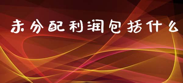 未分配利润包括什么_https://m.ycdhulan.com_财经要闻_第1张