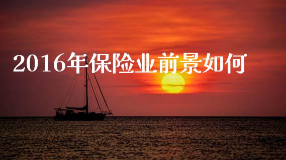 2016年保险业前景如何_https://m.ycdhulan.com_财经要闻_第1张