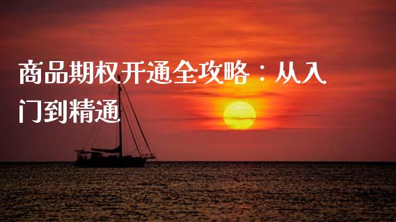商品期权开通全攻略：从入门到精通_https://m.ycdhulan.com_国际金融_第1张