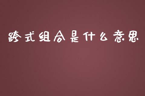 跨式组合是什么意思_https://m.ycdhulan.com_理财产品_第1张