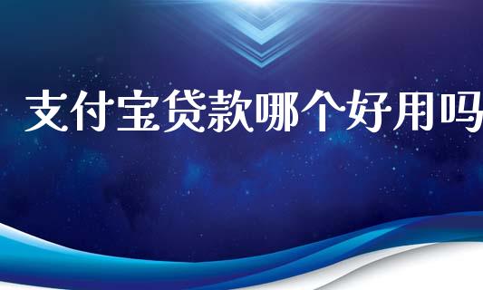 支付宝贷款哪个好用吗_https://m.ycdhulan.com_理财产品_第1张