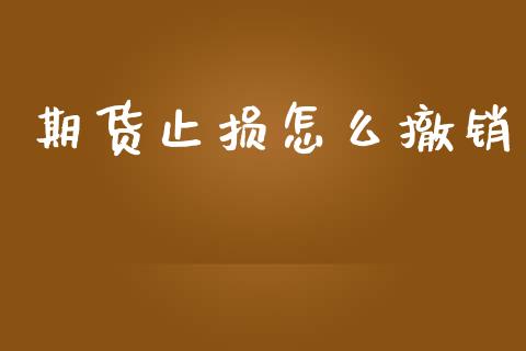 期货止损怎么撤销_https://m.ycdhulan.com_财经要闻_第1张