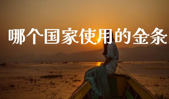 哪个国家使用的金条_https://m.ycdhulan.com_股市在线_第1张