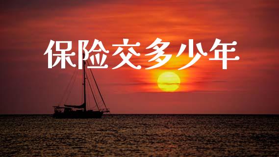 保险交多少年_https://m.ycdhulan.com_财经要闻_第1张