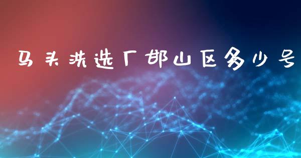 马头洗选厂邯山区多少号_https://m.ycdhulan.com_股市在线_第1张