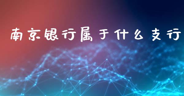南京银行属于什么支行_https://m.ycdhulan.com_证券新闻_第1张