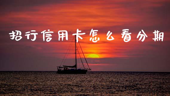 招行信用卡怎么看分期_https://m.ycdhulan.com_证券新闻_第1张
