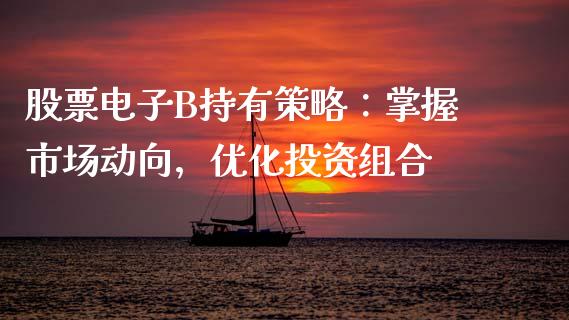 股票电子B持有策略：掌握市场动向，优化投资组合_https://m.ycdhulan.com_国际金融_第1张