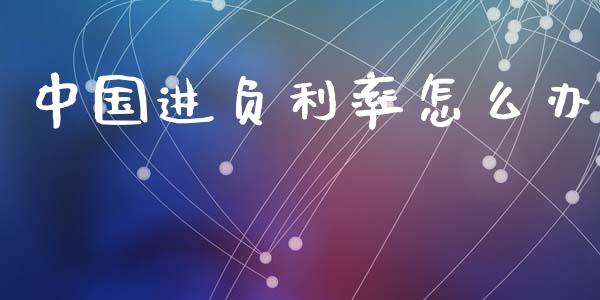 中国进负利率怎么办_https://m.ycdhulan.com_理财产品_第1张