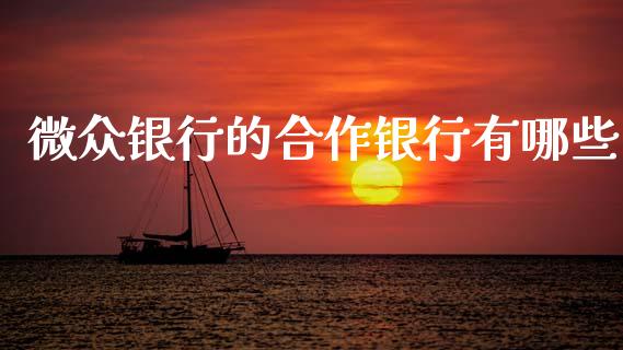 微众银行的合作银行有哪些_https://m.ycdhulan.com_理财产品_第1张