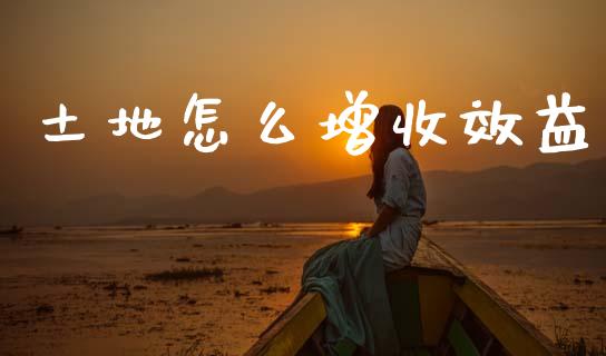 土地怎么增收效益_https://m.ycdhulan.com_财经要闻_第1张