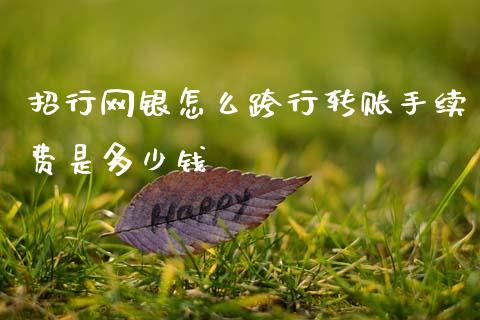 招行网银怎么跨行转账手续费是多少钱_https://m.ycdhulan.com_股市在线_第1张