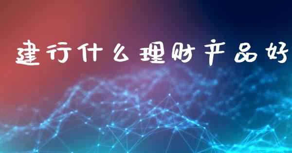建行什么理财产品好_https://m.ycdhulan.com_理财产品_第1张