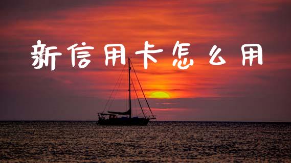 新信用卡怎么用_https://m.ycdhulan.com_国际金融_第1张