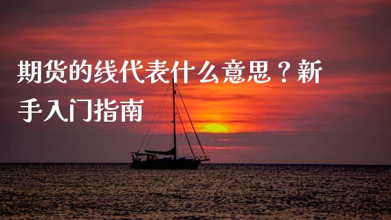 期货的线代表什么意思？新手入门指南_https://m.ycdhulan.com_国际金融_第1张