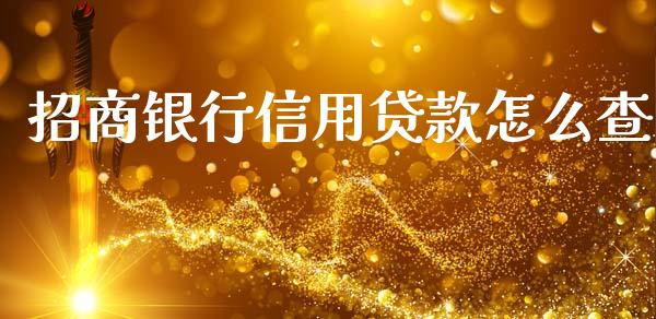 招商银行信用贷款怎么查_https://m.ycdhulan.com_理财产品_第1张