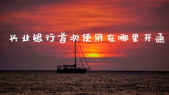 兴业银行首次使用在哪里开通_https://m.ycdhulan.com_证券新闻_第1张