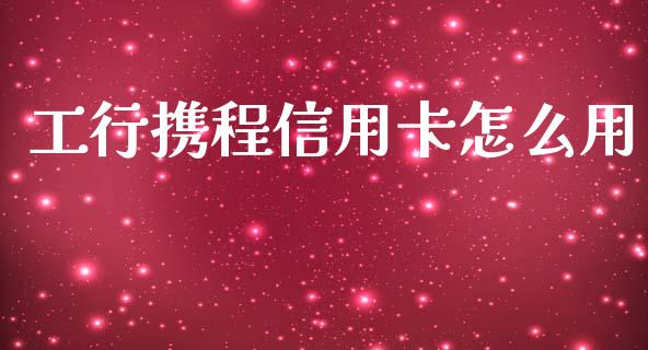 工行携程信用卡怎么用_https://m.ycdhulan.com_股市在线_第1张