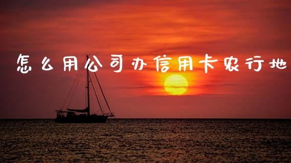 怎么用公司办信用卡农行地_https://m.ycdhulan.com_财经要闻_第1张