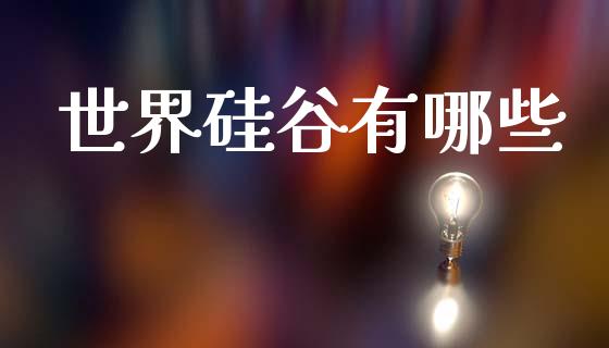 世界硅谷有哪些_https://m.ycdhulan.com_财经要闻_第1张