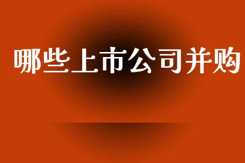 哪些上市公司并购_https://m.ycdhulan.com_财经要闻_第1张