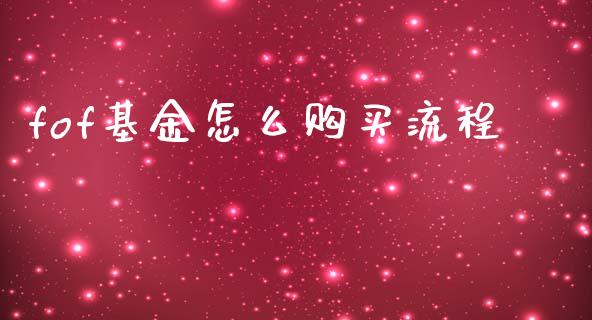 fof基金怎么购买流程_https://m.ycdhulan.com_证券新闻_第1张