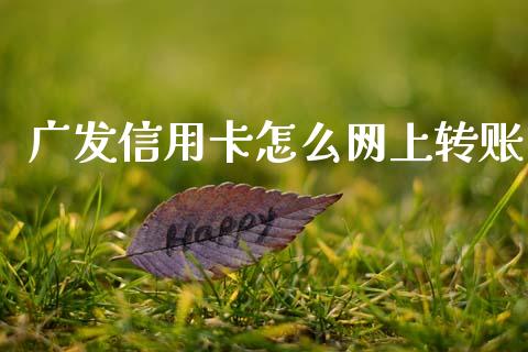 广发信用卡怎么网上转账_https://m.ycdhulan.com_股市在线_第1张