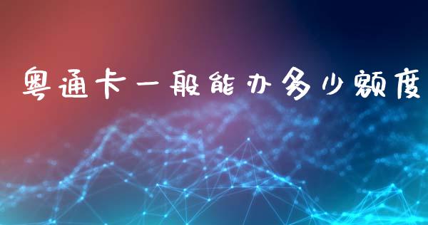 粤通卡一般能办多少额度_https://m.ycdhulan.com_理财产品_第1张