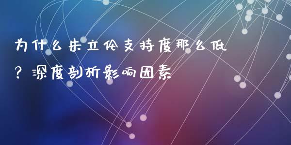 为什么朱立伦支持度那么低？深度剖析影响因素_https://m.ycdhulan.com_期货交易_第1张