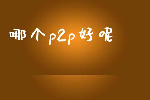 哪个p2p好呢_https://m.ycdhulan.com_理财产品_第1张