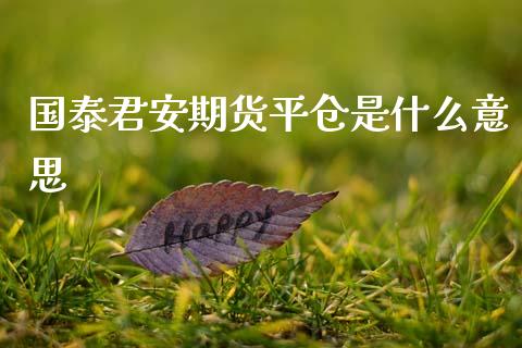 国泰君安期货平仓是什么意思_证券新闻_第1张_财经要闻_股市在线_理财产品_国际金融 国泰君安期货平仓是什么意思_https://m.ycdhulan.com_证券新闻_第1张