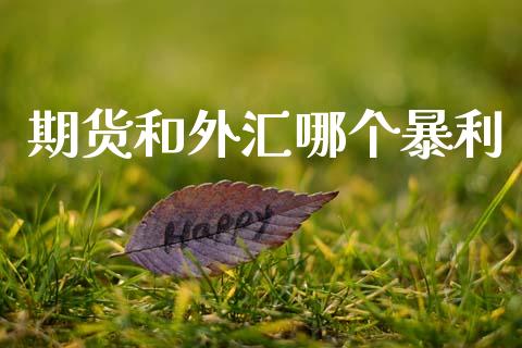 期货和外汇哪个暴利_https://m.ycdhulan.com_国际金融_第1张