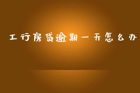 工行房贷逾期一天怎么办_https://m.ycdhulan.com_财经要闻_第1张
