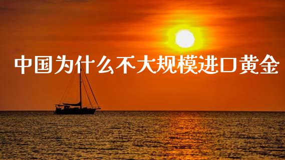 中国为什么不大规模进口黄金_https://m.ycdhulan.com_理财产品_第1张