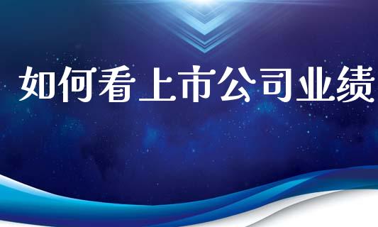 如何看上市公司业绩_https://m.ycdhulan.com_证券新闻_第1张