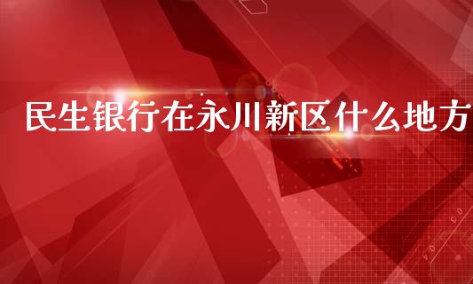民生银行在永川新区什么地方_https://m.ycdhulan.com_理财产品_第1张