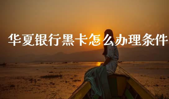华夏银行黑卡怎么办理条件_https://m.ycdhulan.com_理财产品_第1张