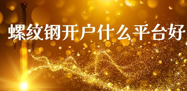 螺纹钢开户什么平台好_https://m.ycdhulan.com_国际金融_第1张