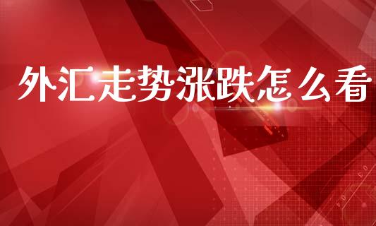 外汇走势涨跌怎么看_https://m.ycdhulan.com_理财产品_第1张