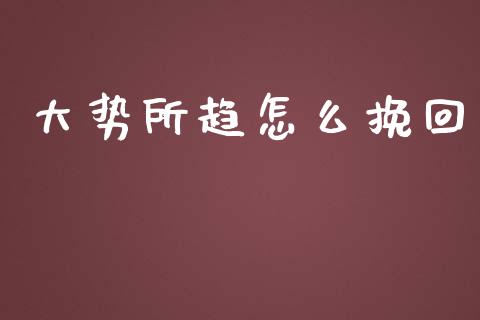 大势所趋怎么挽回_https://m.ycdhulan.com_股市在线_第1张
