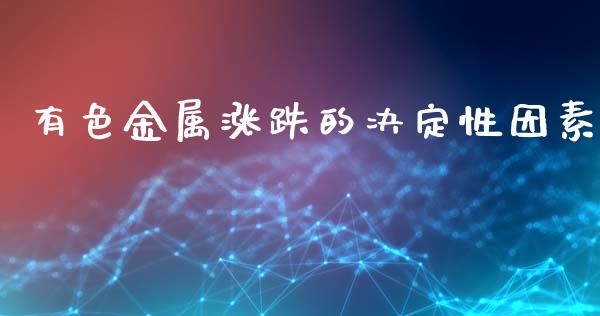 有色金属涨跌的决定性因素_https://m.ycdhulan.com_国际金融_第1张